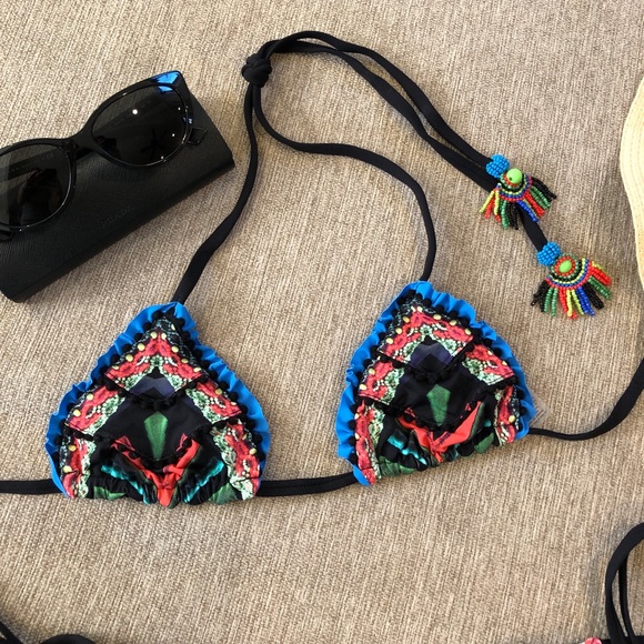 Salty Mermaid Other - Salty Mermaid African Jewel Triangle Top